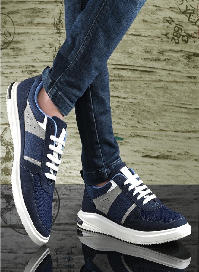 كروزر حذاء رياضي رجالي من كروزر، طراز أوريليوس، باللون الكحلي، مقاس 9 بريطاني (2506-7) - Image 3