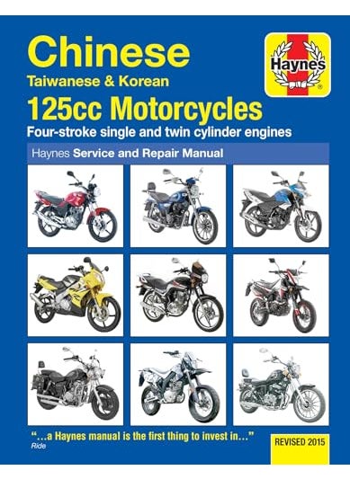 Chinese Taiwanese And Korean 125Cc Motorcycles Haynes Repair Manual Revised 2015 