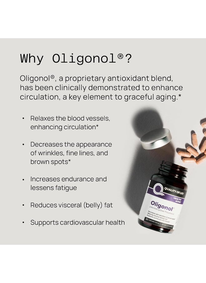 Quality of Life Labs 71854 Oligonol Supports Healthy Aging 30 Vegetarian Supplement (100Mg.)  - Image 4