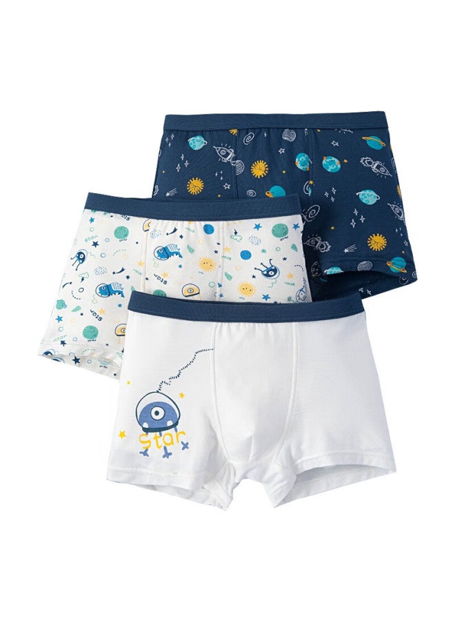 Top melon Ding Guagua Boys' Modal Boxer Briefs, Children's Shorts, Boys' Big Kids Underwear, 3-pack, Size 130 - Image 4