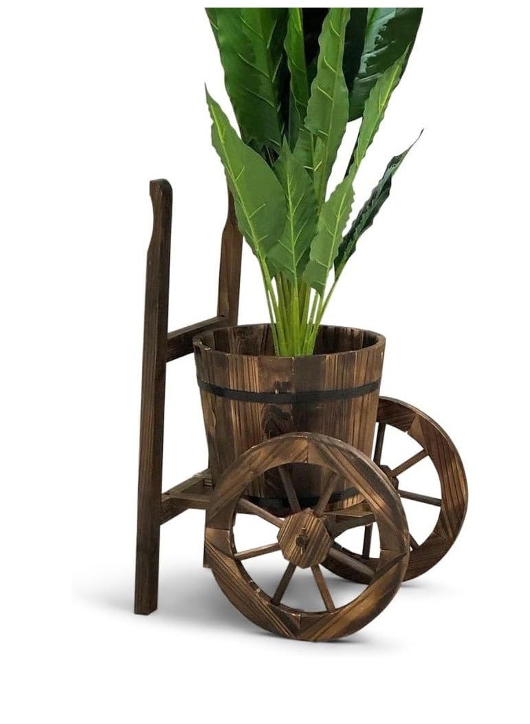 طعم المنزل وعاء زهور خشبي لتزيين حديقة المزهريات للداخلية والخارجية - Image 2