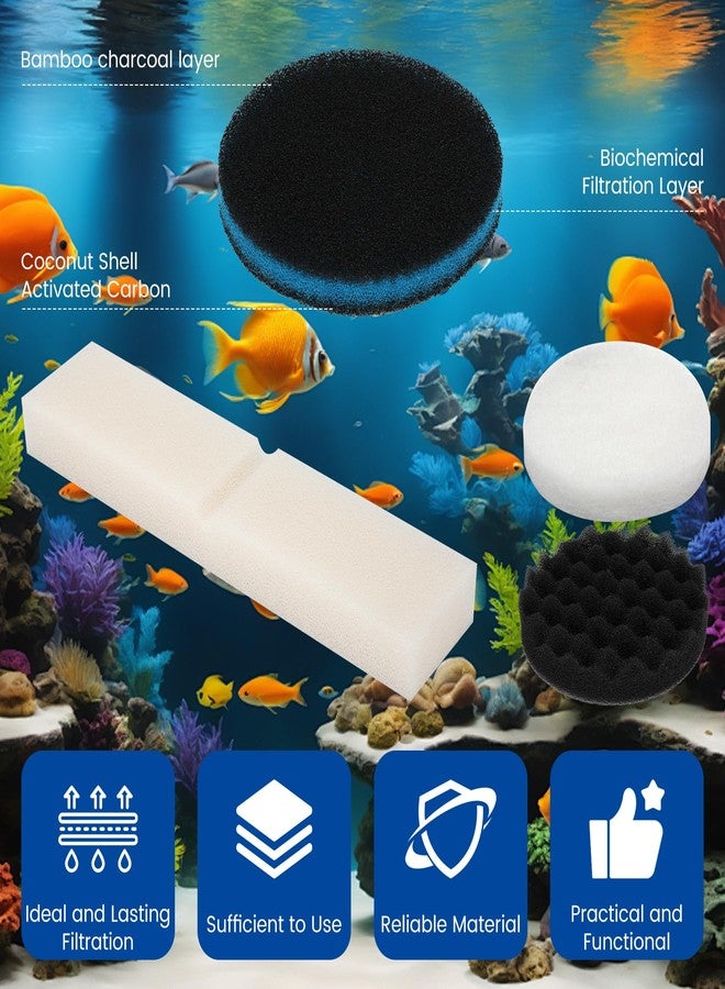 Iridesc 24 PCS Fx6 Aquarium Media Kits, Compatible with Fluval FX4/FX5/FX6 Canister Filters, Including Bio-Foam Block, Carbon Sponge Filter, Ceramic Ring, Silicone Lubricant, Activated Carbon, Mesh Bag - Image 5