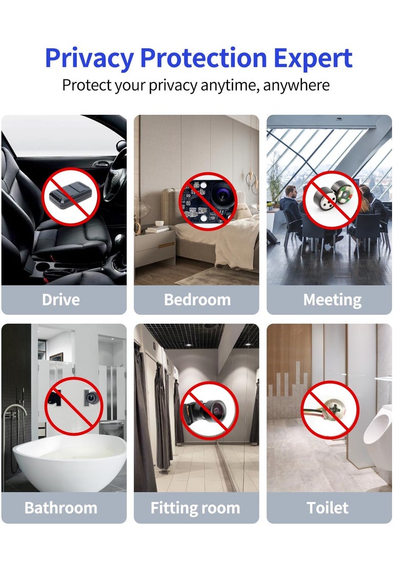 SYOSI - Hidden Camera Detectors, RF Signal Detector, 5 Levels Sensitivity, 3 Detection Modes,  Audio Monitoring Detection, Covert Surveillance Scanner With a Buzzer, for Office,Hotels,Bathroom,Travel - Image 1