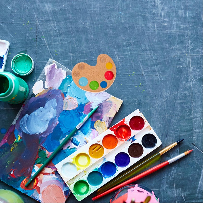 📱 صندوق خشبي محمول متين لمزج ألوان الرسم للفنانين - Image 5