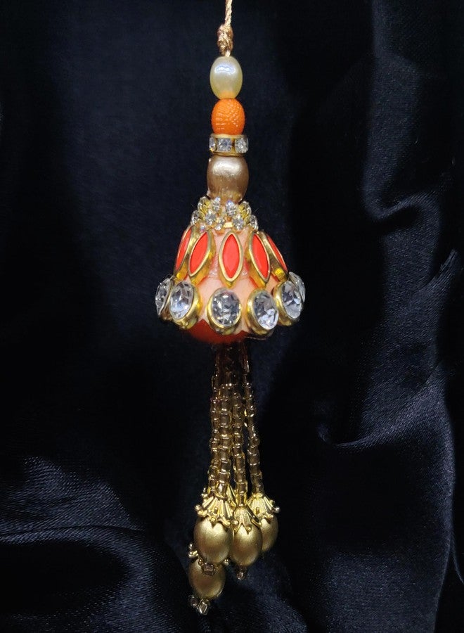 OAFISH Handicraft Storerom presents Traditional DesignerLumba Rakhi for Bhabhi on Raksha Bandhan gifting - Image 3