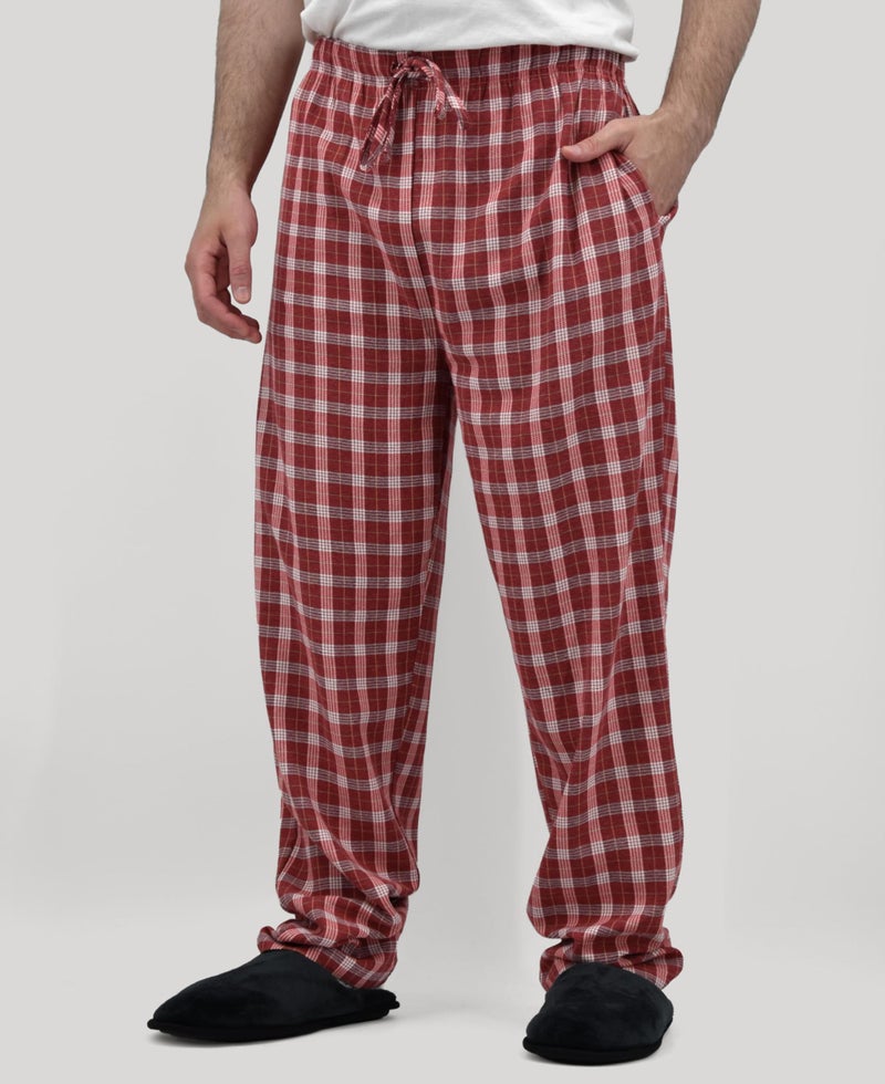 Andrew Scott Mens All Season Lounge Pants | Woven Light Brush Broadcloth | Cotton Blend PJ Bottoms|Multi Packs - Image 3