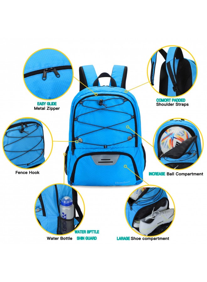 Hsmihair Hsmihair Youth Soccer Bag-Soccer Backpack&Backpack for Football Basketball,with Ball Compartment Separate Cleat Package - Image 1