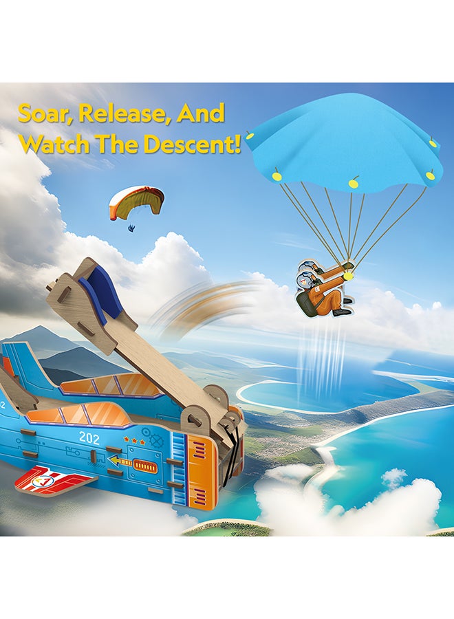 CubicFun Parachute Catapult DIY Craft Set Physics Experiment Set for Children from 5 Years 20 pieces - Image 5