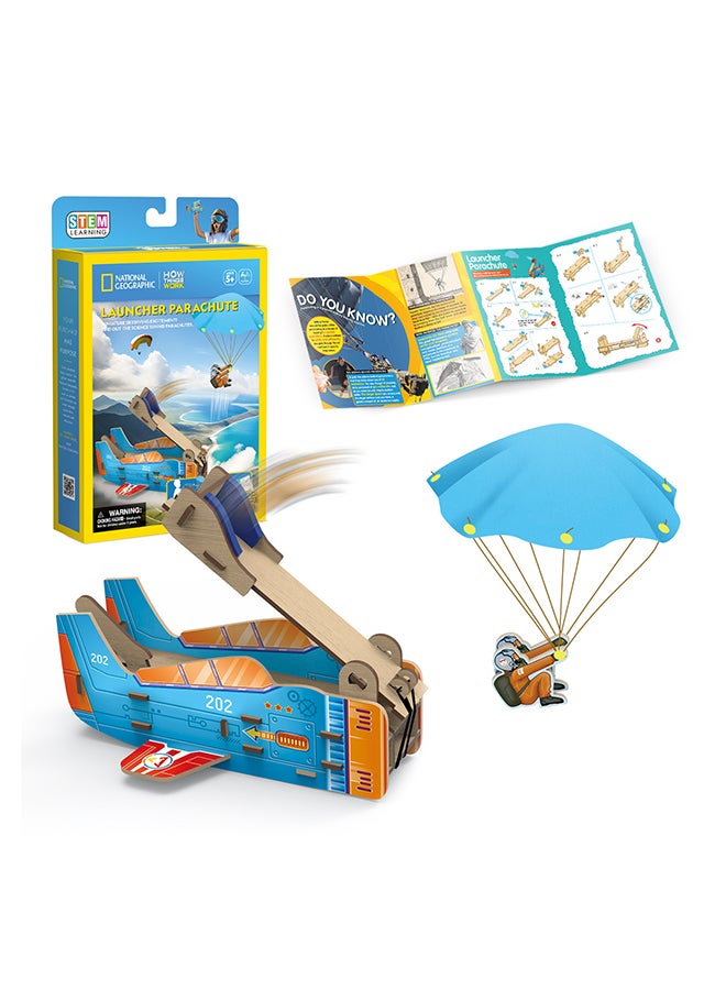 CubicFun Parachute Catapult DIY Craft Set Physics Experiment Set for Children from 5 Years 20 pieces - Image 2
