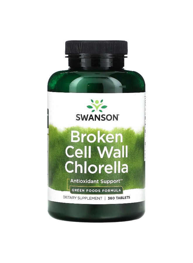 Swanson, Broken Cell Wall Chlorella, 360 Tablets - Image 1