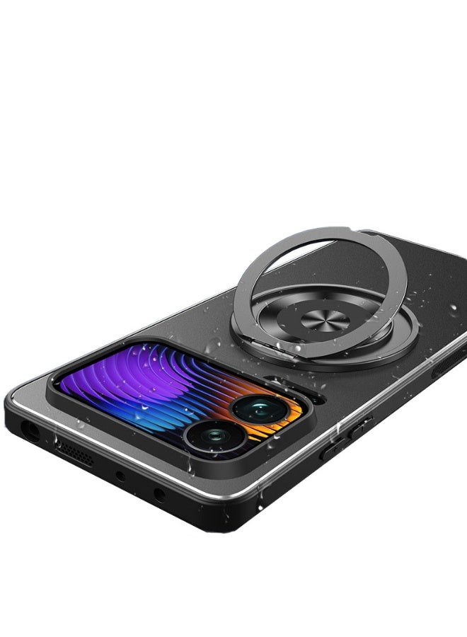 general Compatible with Xiaomi 17 Pro Max 5G Magnetic Case with Ring Holder, Matte Case for Xiaomi 17 Pro Max 5G Cases Ultra Thin Anti-Shock Protective - Image 2