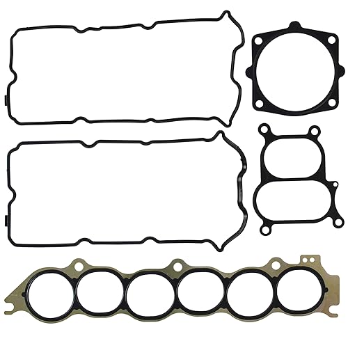 Wollvon Engine Cylinder Valve Cover Gasket Set Upper Fuel Injection Plenum Gasket Set VS50608R MS96471 MS20327 Compatible with Nissan I35 Altima Maxima Murano Quest 3.5L V6 - Image 1