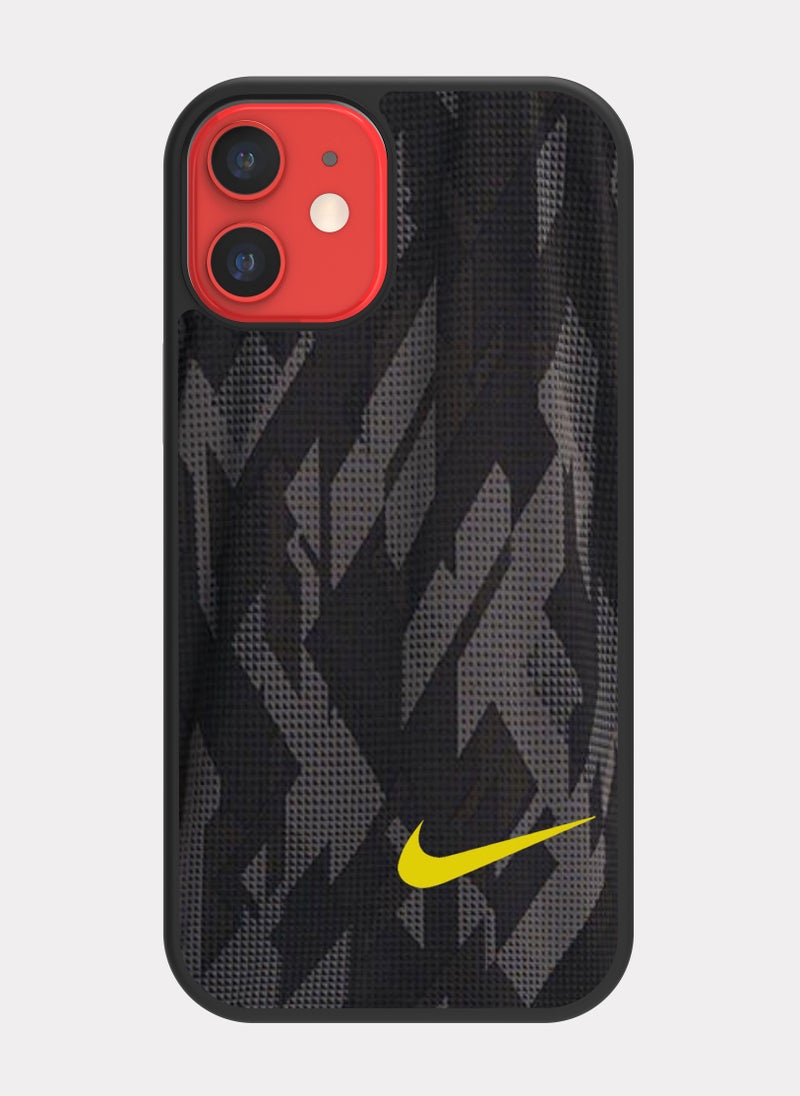 بكسلات كفر ايفون 12 ميني نايك رمادي - Image 1