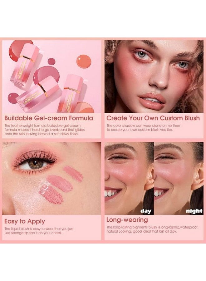 adbeni Imported Color Bloom Liquid Blush | Long-Lasting Matte Finish, Waterproof Formula, Shade-04 - Image 3