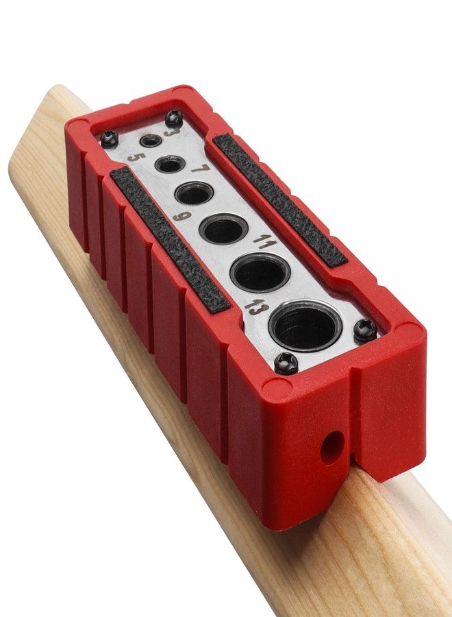 ياكاموز دليل حفر محمول على شكل حرف V من Yakamoz للثقوب المستقيمة، دليل حفر يدوي على شكل حرف V بزاوية 90 درجة، دليل حفر الأنابيب، محدد مواقع الثقوب اليدوية، مقاسات الثقوب 3-13 مم (1/8 بوصة - 1/2 بوصة) - Image 1