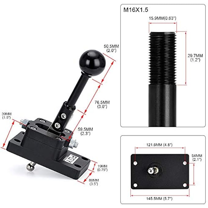 ريحني ناقل حركة T56 ب 6 سرعات قصير الرمية مع مقبض ناقل حركة قاعدة متوافق مع كامارو فايربيرد FBody LS1 أسود 9302 - Image 5
