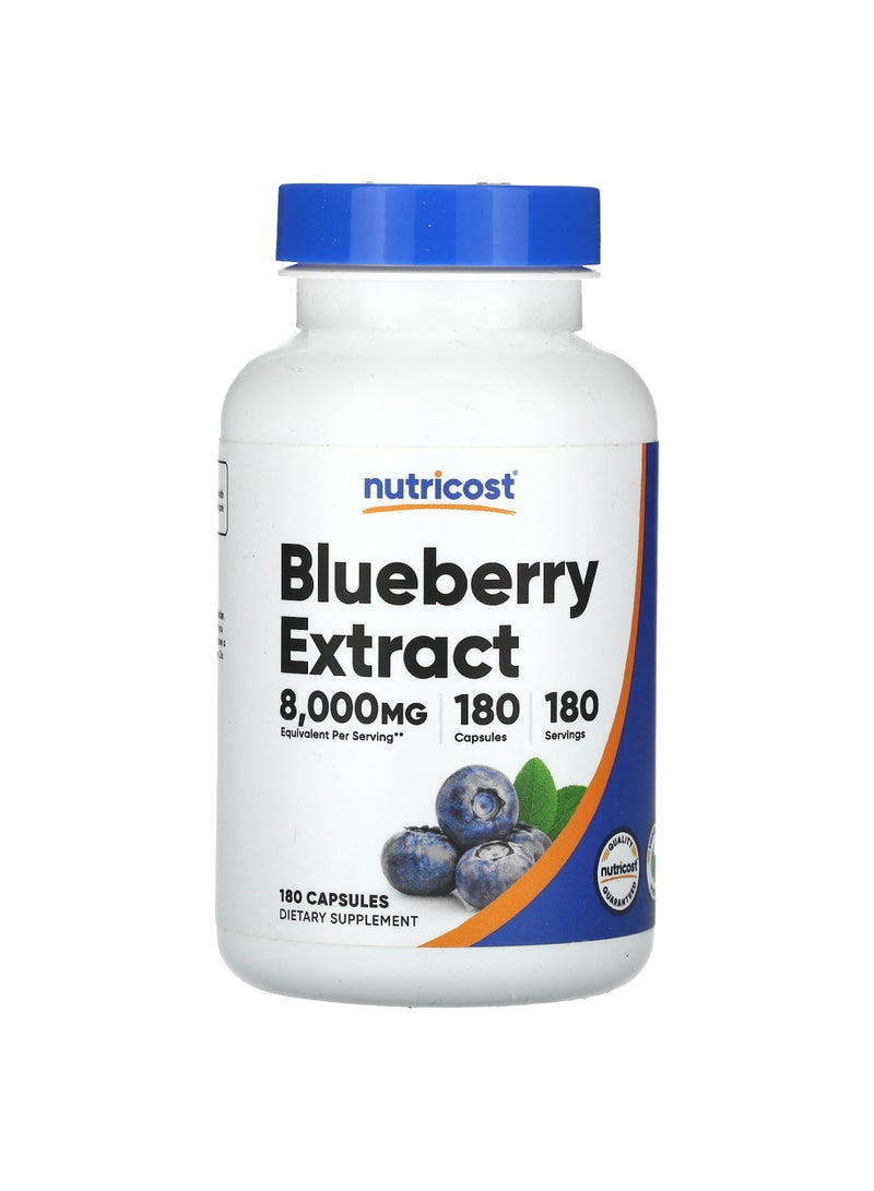 Nutricost Blueberry Extract, 160 mg, 180 Capsules