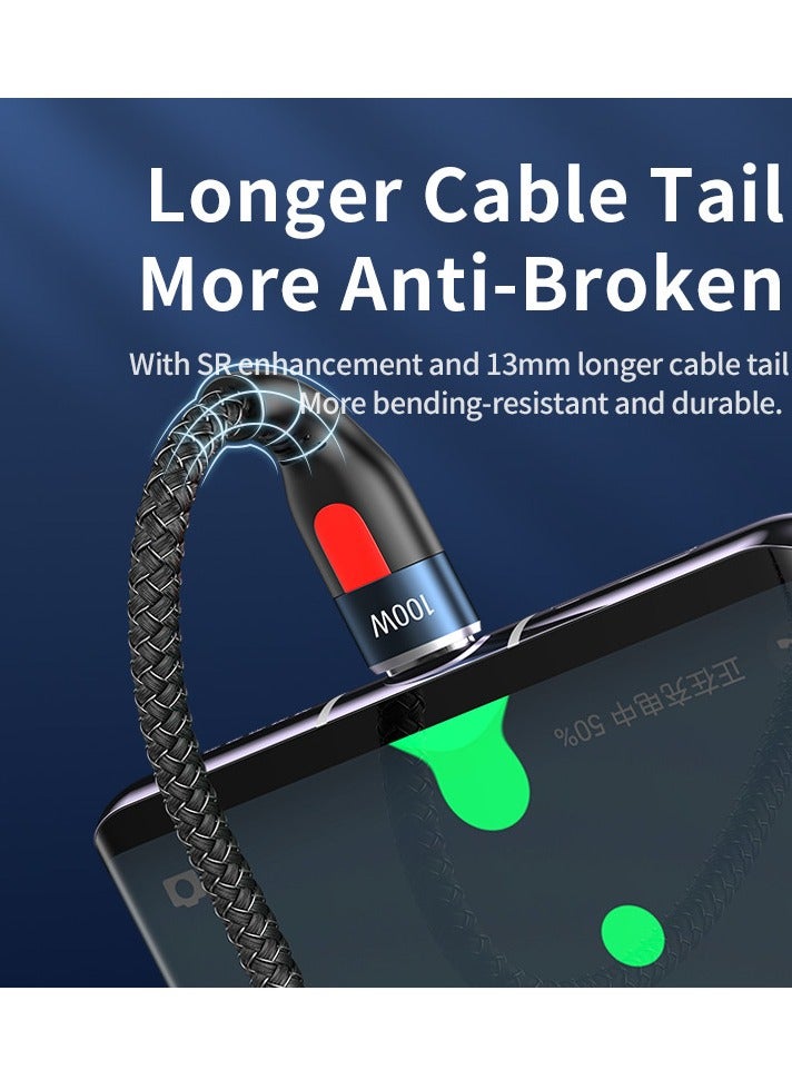 ريماكس كابل شحن وبيانات سريع من ريماكس Rc-187C C-C Lesu Pro مصنوع من سبائك الألومنيوم بقوة 100 وات - أسود - Image 5