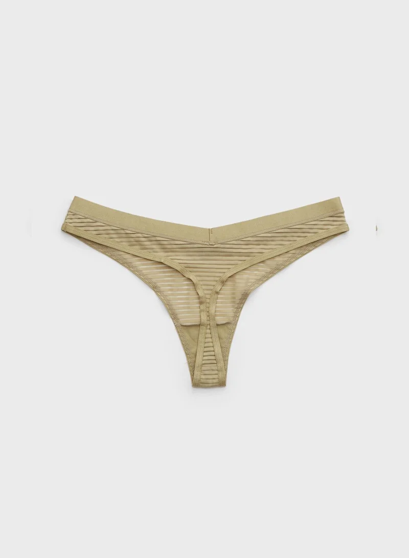 Aerie Lace Detail Thong