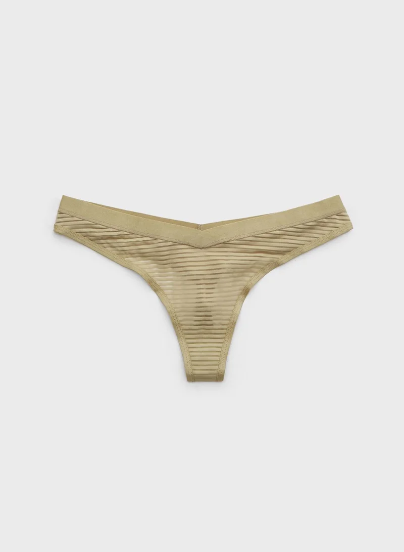 Aerie Lace Detail Thong