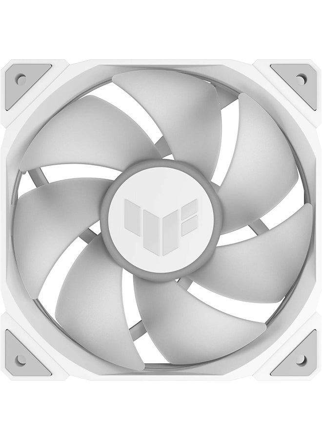 ASUS TUF Gaming TR120 ARGB Reverse Blade Fan. 120mm Fans, Up to 2000 rpm Fan Speed, 76.3 CFM Airflow, Aura Sync Compatiblity, PWM Control, Single Pack, White - Image 3