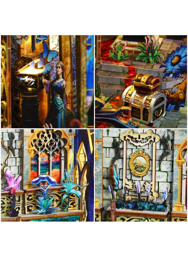 Bluejw Jiate Diy Cabin Pandora's Box 3D Handmade Assembled Book Stand Ornaments Model Building Toy Gift Giving - Image 4