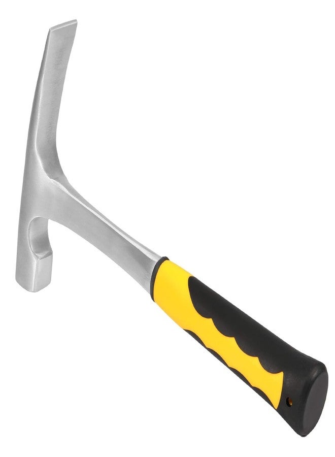 HOZEON 32 oz Brick Hammer, Flat head Rock Pick Hammer, 11.2 inch All Steel Geologist Hammers with Non-Slip Handle for Mining, Geological Prospecting - Image 1