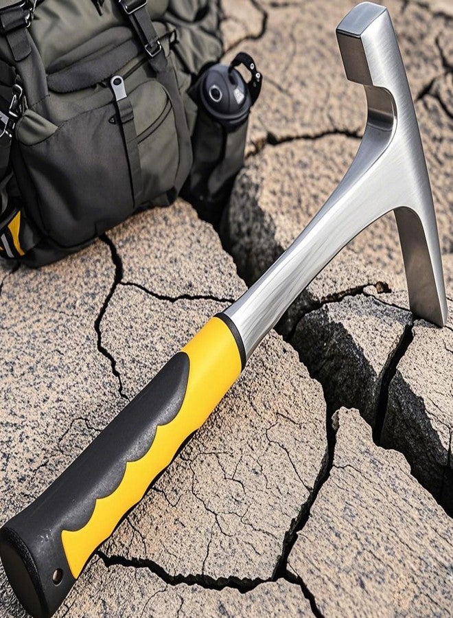 HOZEON 32 oz Brick Hammer, Flat head Rock Pick Hammer, 11.2 inch All Steel Geologist Hammers with Non-Slip Handle for Mining, Geological Prospecting - Image 5