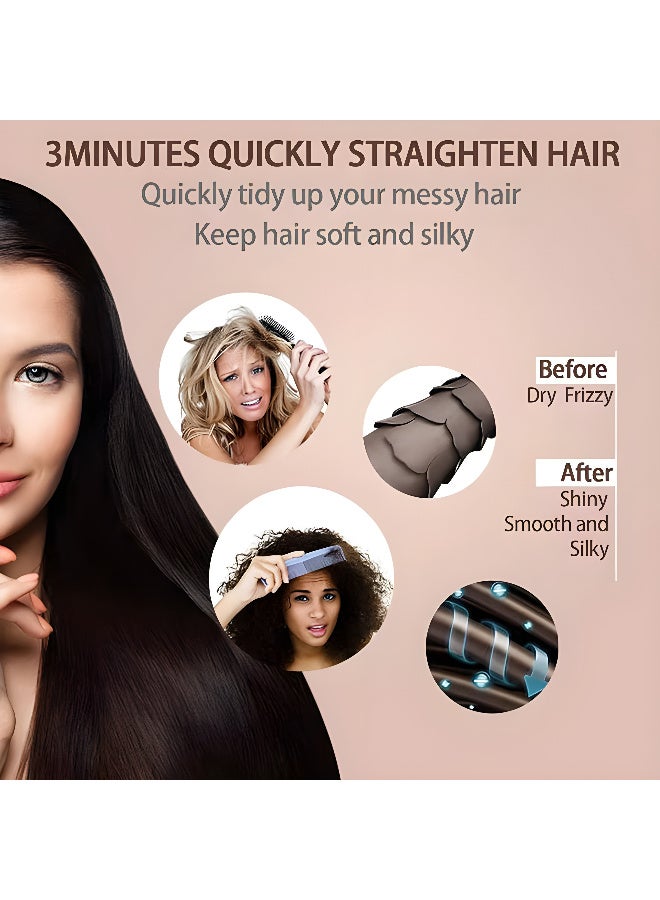 RAF Hair Straightener Brush – 45W 5-Level Intelligent Temperature Control, Negative Ion Hair Care, 950°F Max with 3-Year Warranty, RAF R.406B  - Image 3