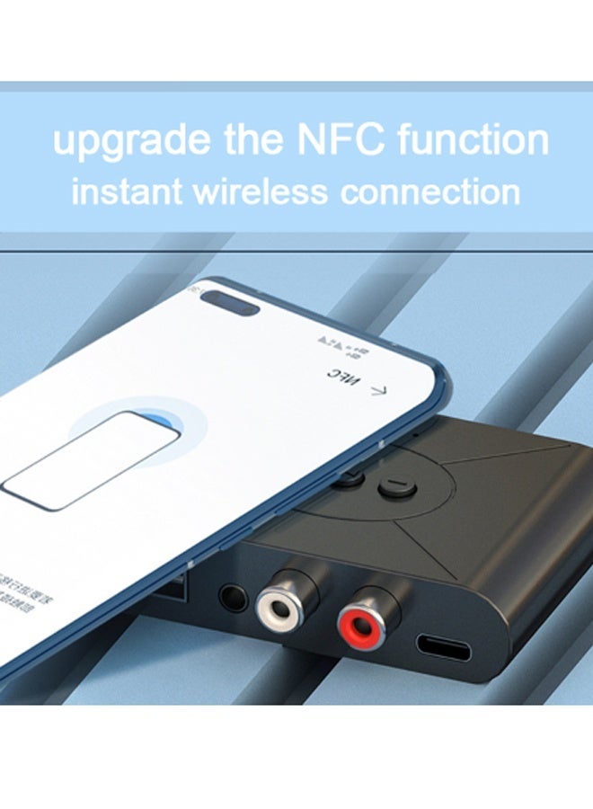 PULUZ Bluetooth 5.3 Audio Receiver Wireless RCA Bluetooth Adapter for Stereo Wireless Audio Receiver/USB Flash Drive/NFC One-Touch Connection for Car Speakers and Headphones - Image 2