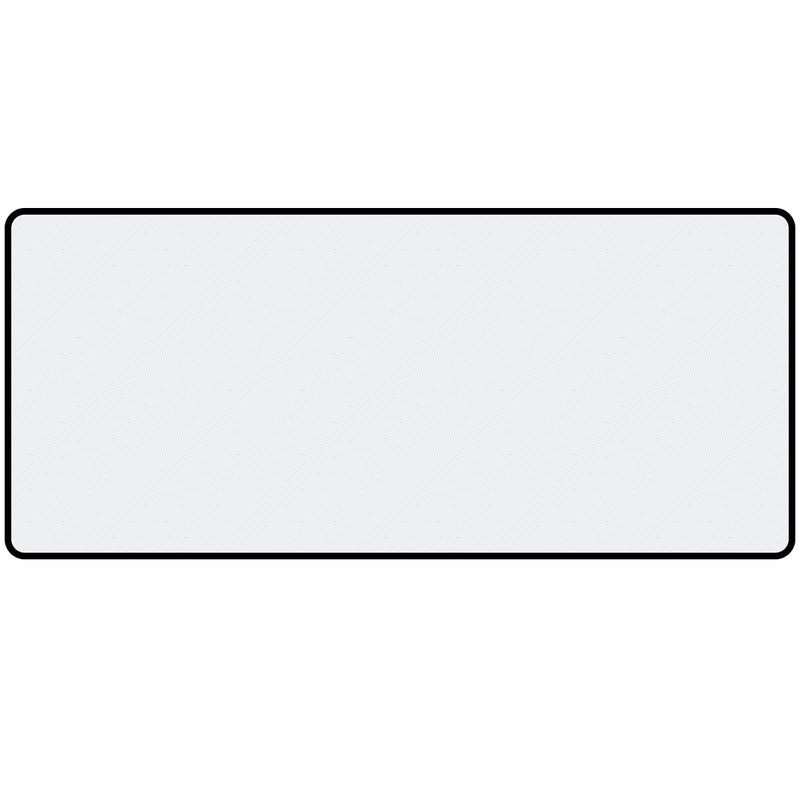 Qisan Large Gaming Mouse Pad Extended Mouse Pad -35.43x15.74x0.15 inch with Stitched Edge Heavy|Thick, Foldable Mat for Desktop,Laptop,Non-Slip Rubber Base Keyboard Mat for Game Players-White - Image 1