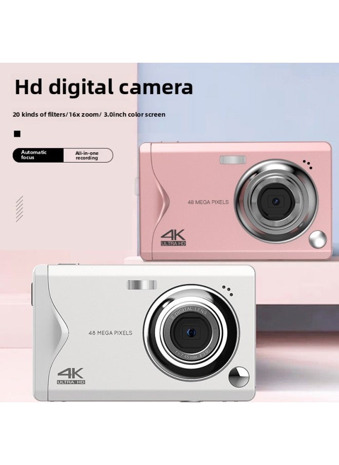 Generic 2023 Student Camera 4K HD 3 "Large Screen Auto Focus Lightweight HD Entry Digital Camera-Body Color:Fsd Fa Black-standard Configuration-plus Otg Card Reader  - Image 2