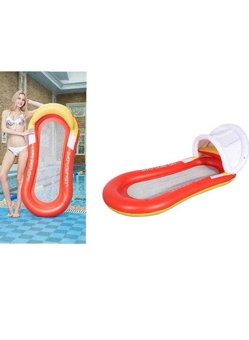 CALL PLAY Inflatable Pool Float Chair Lounge for Floating, Inflatable Pool Float Hammock, Multi-Purpose Water Hammock with Arm, Inflatables Pool Rafts Bed for Swimming Pool Beach Sea - Image 5