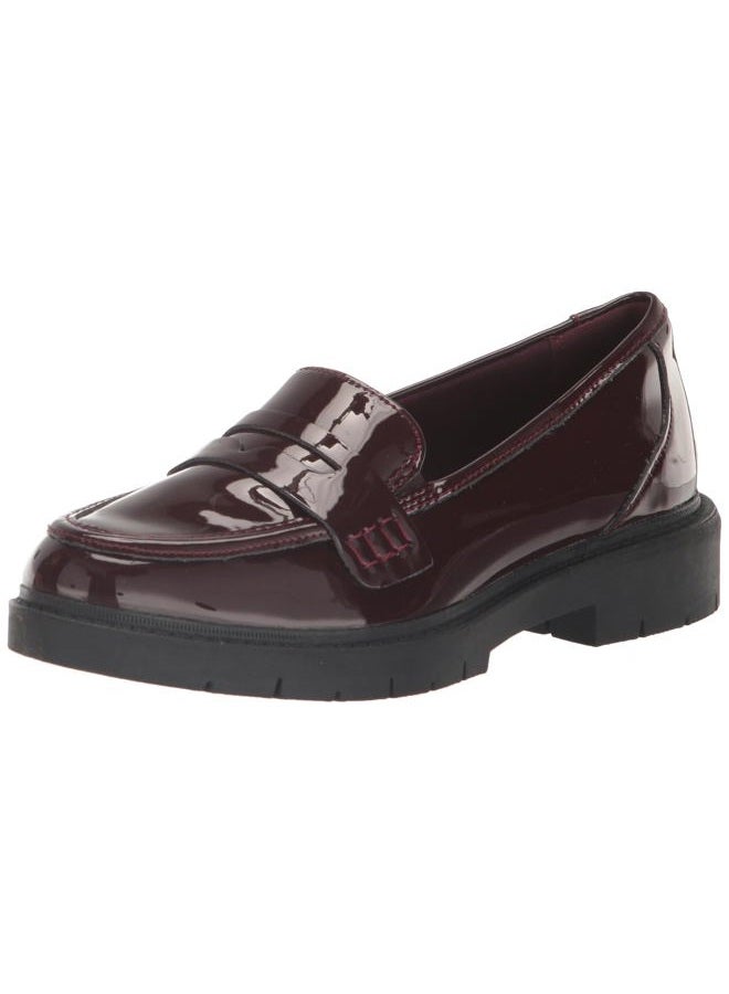 clarks Women's Westlynn Ayla Loafer, Burgundy Patent Synthetic, 7 - Image 1