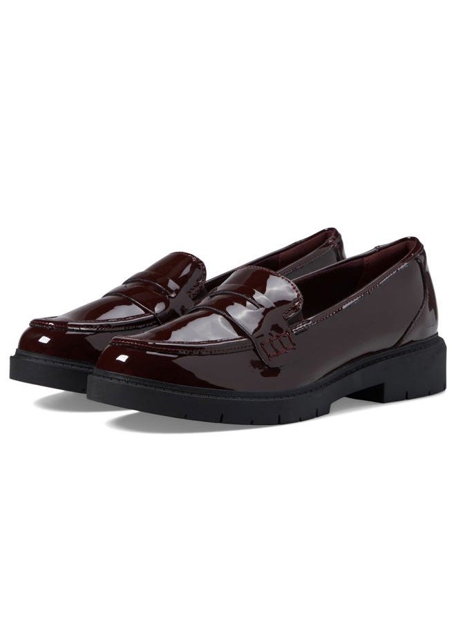 clarks Women's Westlynn Ayla Loafer, Burgundy Patent Synthetic, 7 - Image 2