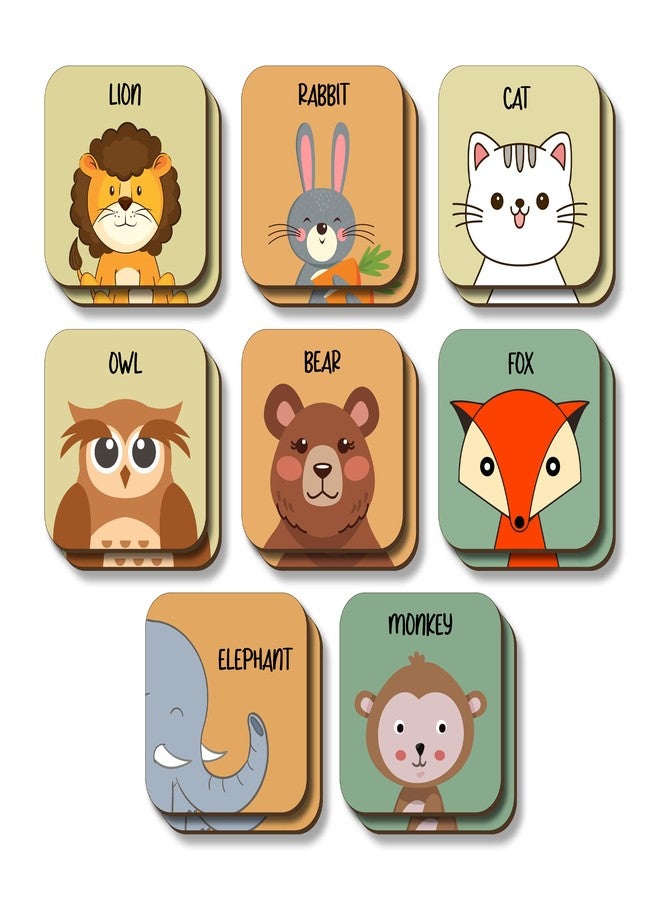 Lefan Wooden Animal Memory Game for Kids Matching Block Game with Cute Animal Faces Early Learning Brain Development Toy for Toddlers & Preschoolers Educational Montessori Game Ages 3+ - Image 1