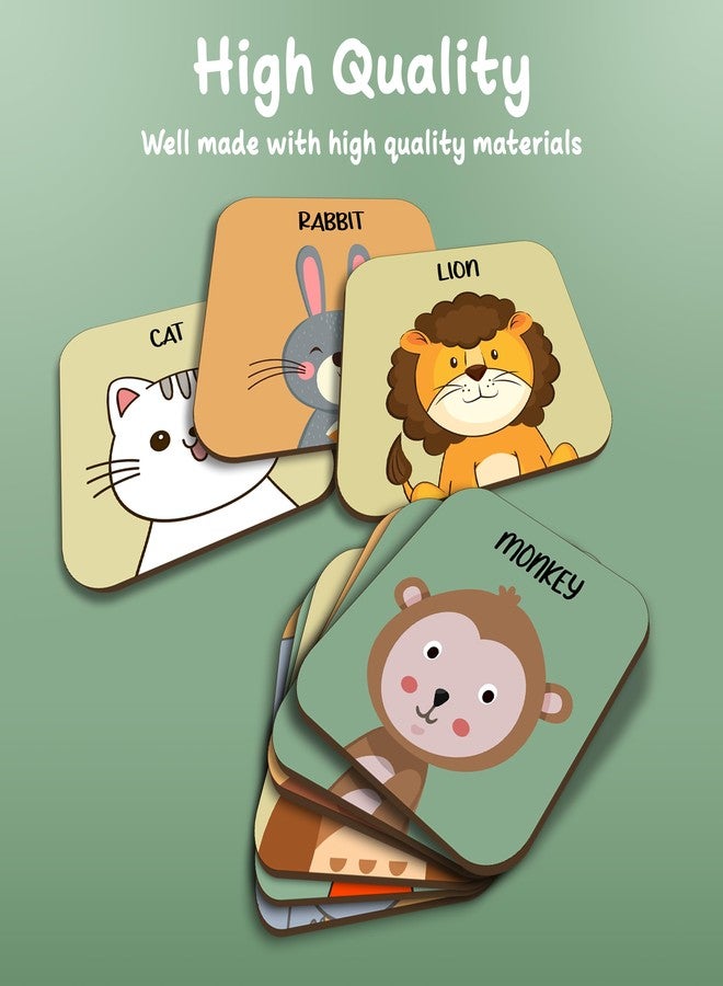 Lefan Wooden Animal Memory Game for Kids Matching Block Game with Cute Animal Faces Early Learning Brain Development Toy for Toddlers & Preschoolers Educational Montessori Game Ages 3+ - Image 5