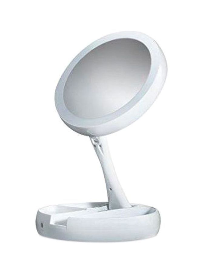NIBEMINENT Foldable LED Mirror White One Size  - Image 1