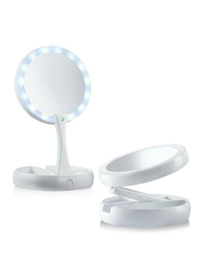 NIBEMINENT Foldable LED Mirror White One Size  - Image 3