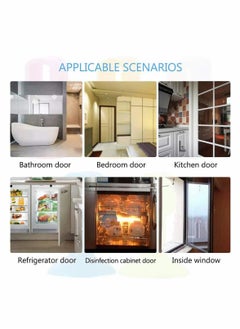 Generic Basic Outline Door Stop Buffer Bumper Clear Rubber Door stopper Easy to Install Silicone Lever Door Handle Stopper Protect Walls Glass and Furniture from Damage Door Slam Stoppers pack of 10  - Image 3