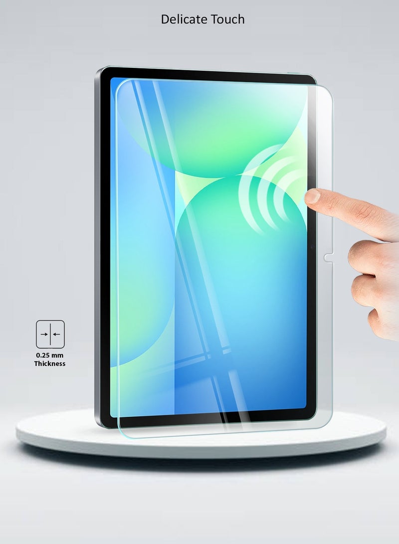 دبليو تيك سامسونج جالاكسي تاب S10 FE 10.9 5G 2025 (10.9 بوصة) واقي شاشة زجاجي مقوى بغطاء كامل من سلسلة WTech Premium Series - شفاف - Image 4