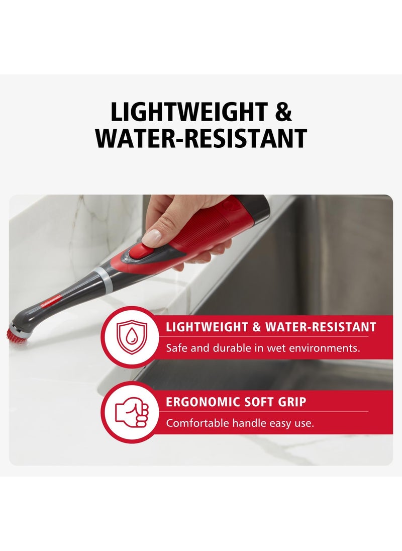 Rubbermaid Rubbermaid Reveal Power Scrubber with MultiPurpose Head Cordless Electric Battery Powered Scrub Brush Water Resistant for HomeKitchenBathroomGroutTileShowerTub  - Image 5