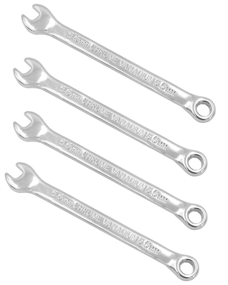 Miular Metric Combination Wrench Set 55mm Commercial Grade Drop Forged Spanners 4 Pack