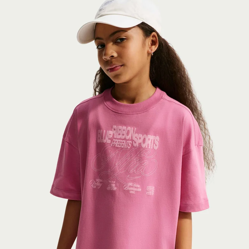 نايكي Kids' Sportswear Oversized T-Shirt
