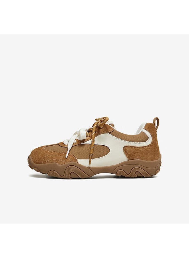 Basto 26 Spring Training Shoes Fashion Retro Sports Women's Casual Shoes L5000am6 Camel/white Size 38 - Image 4