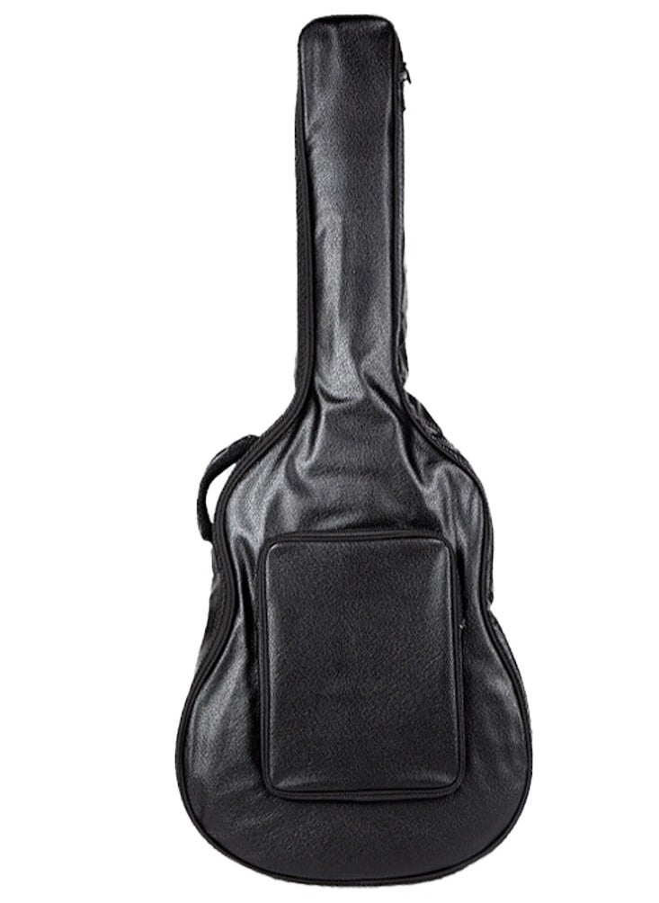 Generic Guitar Gig Bag, 40/ 41Inches Water Resistent Guitar Case with Double Shoulder Straps,PU Leather Guitar Storage Bag for Full Size Acoustic Guitar Classical Guitar, Black Folk Guitar Bag  - Image 1