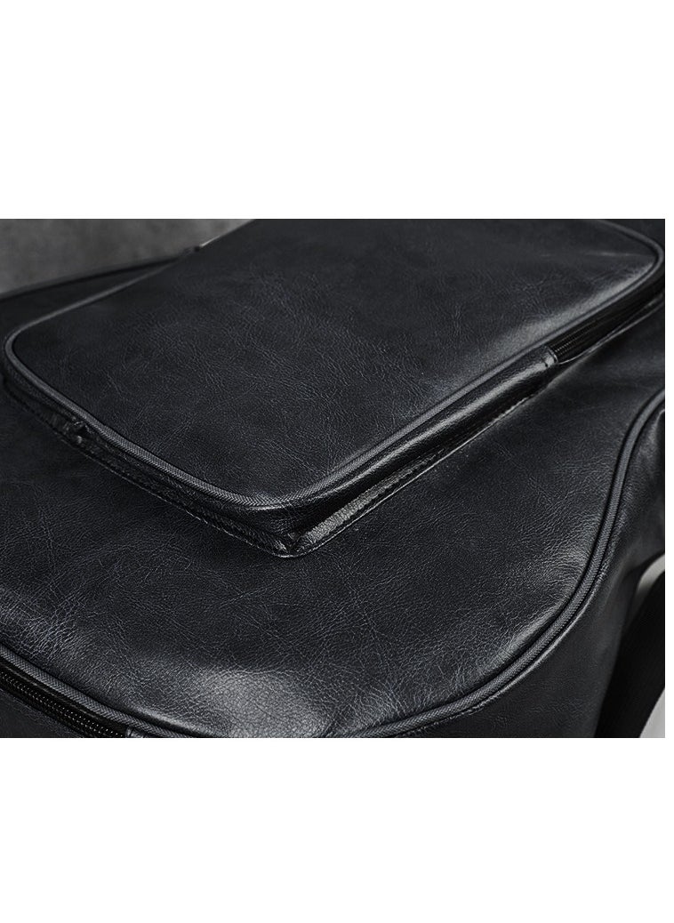Generic Guitar Gig Bag, 40/ 41Inches Water Resistent Guitar Case with Double Shoulder Straps,PU Leather Guitar Storage Bag for Full Size Acoustic Guitar Classical Guitar, Black Folk Guitar Bag  - Image 5