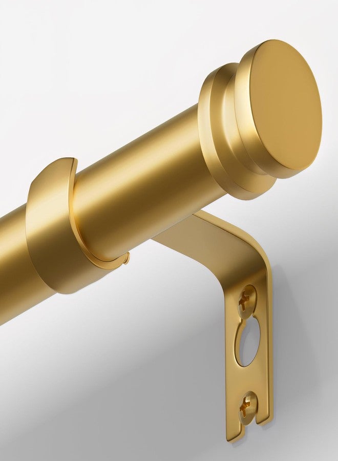TKZTKZ Sturdy Durable Curtain Rod:Gold Curtain Rods for Windows 18-45 Inch,Adjustable Heavy Duty Curtains Rod for Bedroom/Kitchen/Dorm/Apartment/Door,Small Modern Decorative Drapery Rods (All-Metal) - Image 1