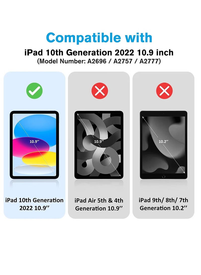 ELTRAZONE Case for iPad 10th Generation 10.9 Inch (2022 Model), Slim Stand Hard Back Shell Cover with Auto Wake/Sleep Function, Pink Color – Lightweight, Durable Protection, Perfect Fit, Shockproof and Scratch-Resistant for Daily Use - Image 3