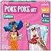 jackinthebox Poke Poke Art for Kids Fashion Theme MessFree Fabric Art and Craft Flower Pressing Kits Easter Gifts for Girls Ages 4 5 6 7 8 - Image 3